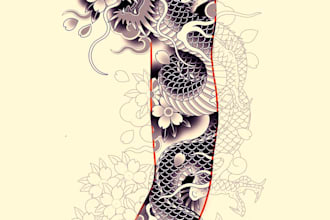 create a unique tattoo design for you in my style