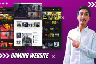 create wordpress gaming website