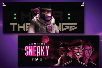 design nft banner, crypto banner and opensea header