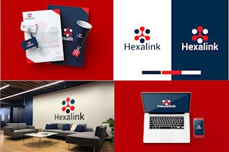 create trendy logo, full branding package and style guide
