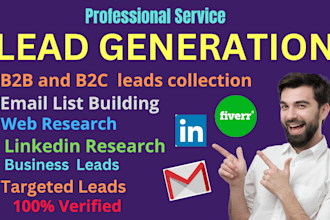 do provide b2b leads generation manually prospect email list