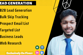 do b2b lead generation,email list building and lead prospecting