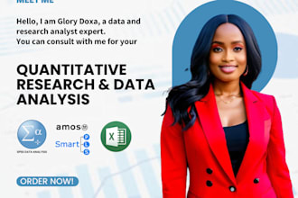 assist in quantitative data analysis and interpretation using spss and smartpls