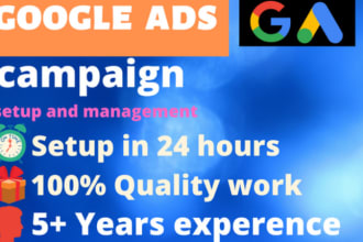 setup and manage google PPC ads