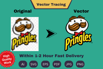 do manual vector tracing or convert png to svg in just 1 hour