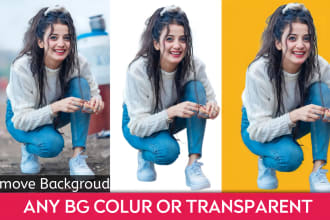 cut out image background removal with professionally retouch