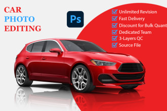 do car photo editing and background replacement