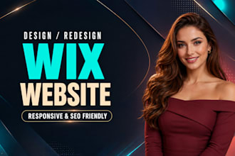 design a responsive wix website or wix studio website