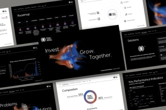 design a modern template and investor pitch deck
