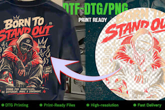 do tshirt design dtf dtg  print ready file
