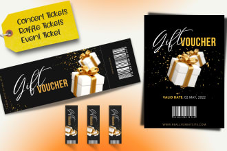 inventive concert tickets, raffle tickets, event ticket, flyers