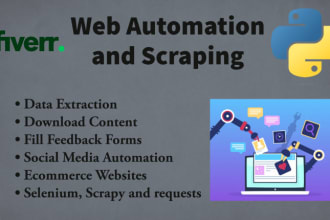 do web automation and develop bots with python and selenium