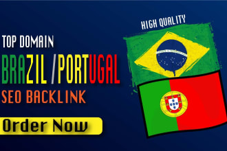30 high authority brazil, portugal SEO portuguese link building backlinks
