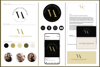 design modern minimalist initial letters monogram  text based logo and branding