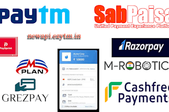 do payment gateway integration paytm, razorpay, payu, cashfree, phonepe