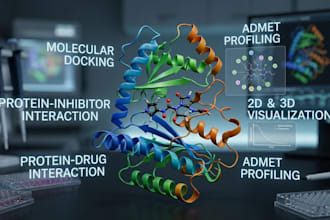 perform bioinformatics analysis and molecular docking