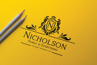 design royal family crest logo for your business