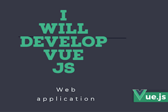 develop vue js or react js single page application