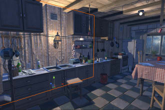 model a 3d environment for your game