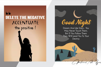 design modern typography motivational quotes flyer or poster