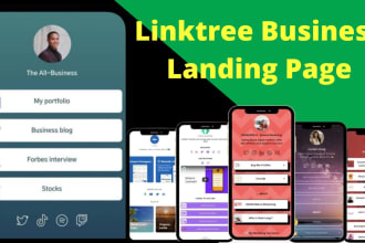 create an attractive linktree landing page