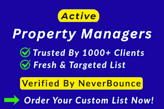 provide property managers list from the USA