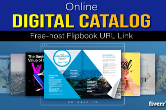 make digital flipbook URL link and qr code for online catalog flip book