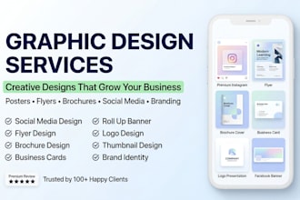 design banners, posters, facebook ads creative, letter etc