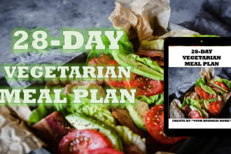 give you a 28 day vegetarian meal plan