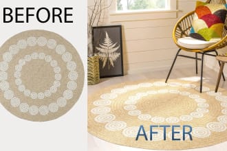 design your carpet and rug images on the room and garden