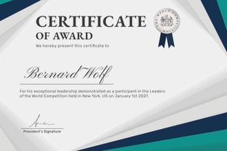 design any kind of certificate template