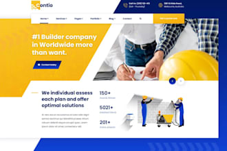 develop premium construction website wordpress