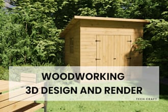 model and render your woodworking, carpentry product