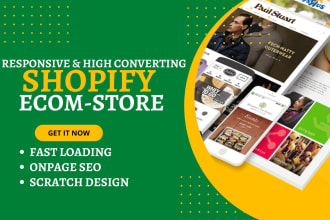 build, copy, clone and redesign the shopify store