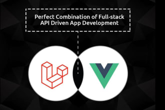 be your full stack laravel and vuejs API driven developer