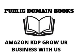 prepare a public domain book for publishing on amazon KDP
