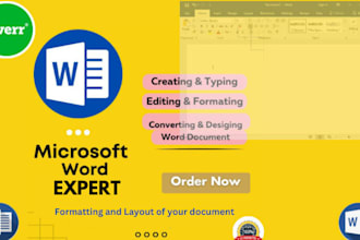 create, design and format your microsoft word document