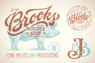 give creative BBQ logo design with new concepts