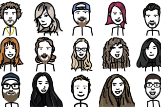 draw a cartoon custom avatar profile pic for your socials