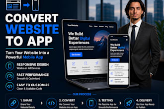 convert website to android app using a webview mobile app