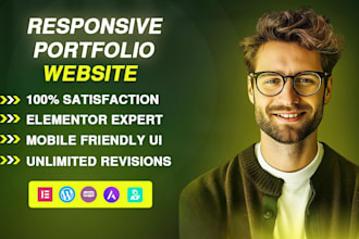develop a professional personal portfolio website on wordpress