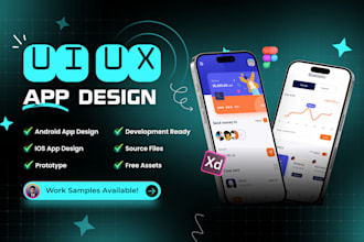 do unique and professional app UI UX design