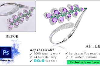 do your jewelry images editing and shine with high end retouching