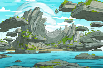draw a background for your cartoon
