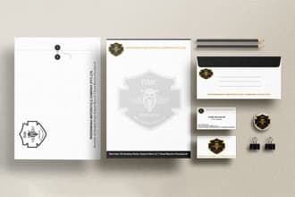 do business card stationery email signature letterhead corporate identity design