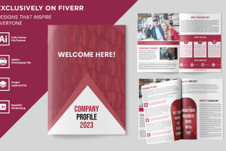 design flyer, brochure, company profile, restaurant menus and product catalogue