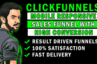 design clickfunnels sales funnel landing page