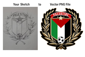 design sketch to vector logo in 24hr