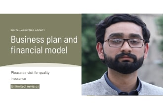 write business plan, financial projections