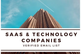 do saas technology companies verified email list